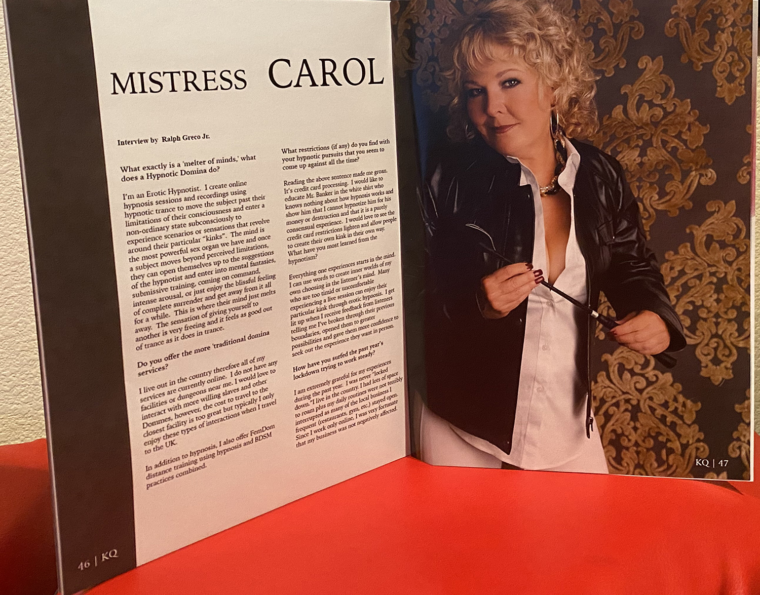 You are currently viewing Mistress Carol Interview in KINK QUEENS MAGAZINE